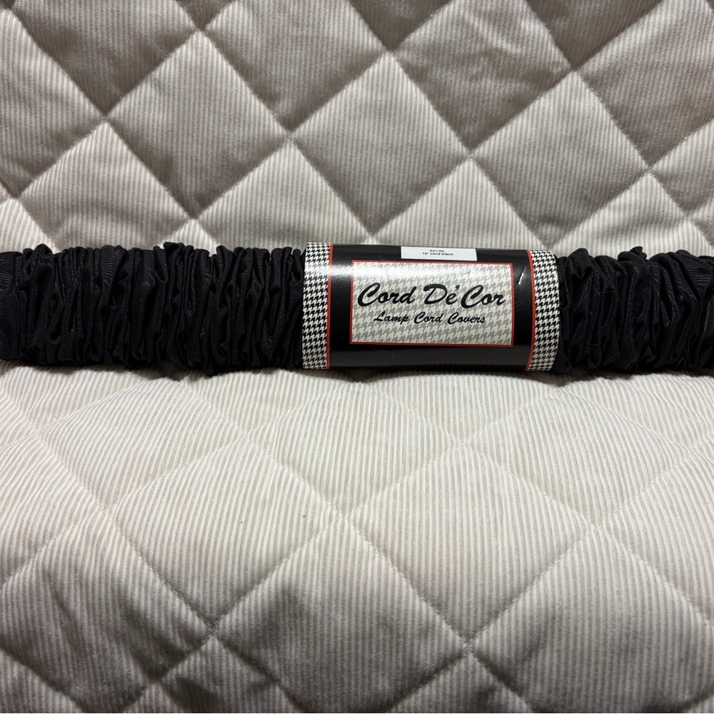 Black Cord Cover 12 foot coverage New with tags/black